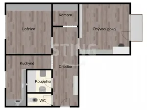 Pronájem bytu 2+1, Ostrava, Plzeňská, 54 m2