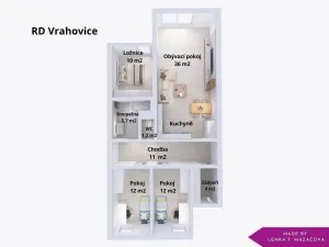 Pronájem bytu 4+kk, Prostějov - Vrahovice, A. Jánského, 102 m2