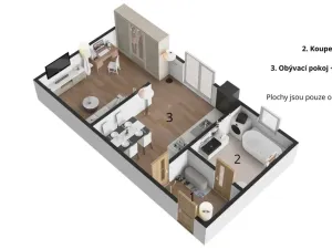 Prodej bytu 1+kk, Deštné v Orlických horách, 41 m2