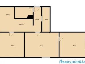 Prodej bytu 3+1, Týn nad Vltavou - Malá Strana, Malostranská, 64 m2