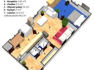 Prodej bytu 2+1, Praha - Strašnice, Škvorecká, 44 m2