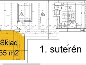 Pronájem skladu, Praha - Žižkov, Husitská, 35 m2