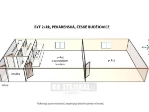 Pronájem bytu 1+1, České Budějovice - České Budějovice 3, Pekárenská, 51 m2