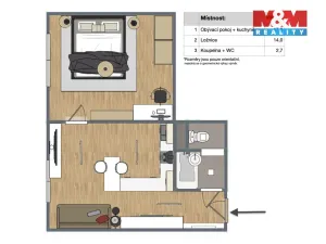 Prodej bytu 1+1, Kraslice, Soukenická, 34 m2