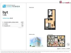 Pronájem bytu 1+kk, Břeclav, J. Opletala, 30 m2