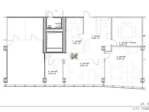 Pronájem kanceláře, Praha - Nusle, Hvězdova, 142 m2