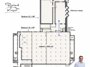 Pronájem skladu, Písek - Budějovické Předměstí, U Vodárny, 3620 m2