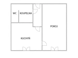 Prodej bytu 1+1, Chomutov, Borová, 35 m2
