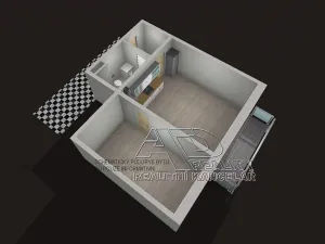 Pronájem bytu 2+kk, České Budějovice, Na Zlaté stoce, 46 m2