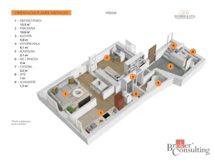 Prodej bytu 4+kk, Chlumec nad Cidlinou - Chlumec nad Cidlinou II, Zámostecká, 130 m2
