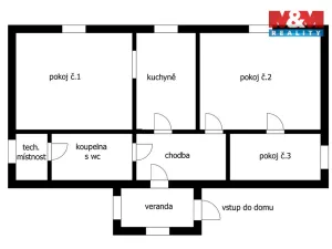 Prodej rodinného domu, Nové Dvory, Havlíčkova, 75 m2