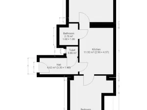 Pronájem bytu 2+1, Praha - Braník, Nad přívozem, 52 m2