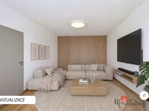 Pronájem bytu 1+1, Zliv, Školní, 43 m2