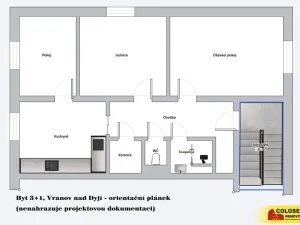 Prodej bytu 3+1, Vranov nad Dyjí, 65 m2
