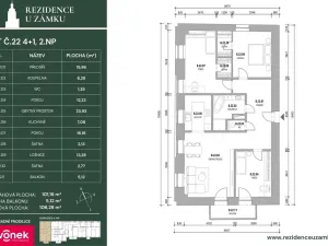 Prodej bytu 4+kk, Vsetín, Horní náměstí, 104 m2