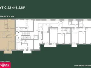 Prodej bytu 4+1, Vsetín, Horní náměstí, 104 m2