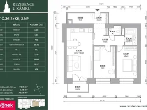 Prodej bytu 3+kk, Vsetín, Horní náměstí, 80 m2