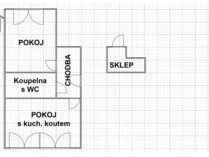 Pronájem bytu 2+kk, Brno, Provazníkova, 41 m2