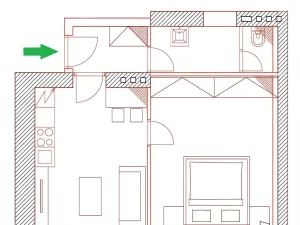 Pronájem bytu 2+kk, Brno - Pisárky, Antonína Procházky, 43 m2