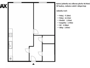 Prodej bytu 2+kk, Praha - Horní Počernice, Tlustého, 49 m2