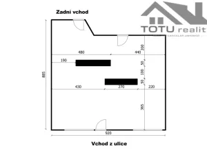 Pronájem obchodního prostoru, Jaroměř, Svat. Čecha, 75 m2