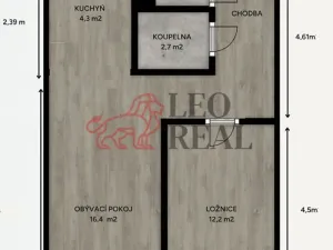 Prodej bytu 2+kk, Praha - Kobylisy, Šiškova, 46 m2