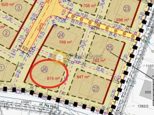 Prodej pozemku pro bydlení, Strakonice, U Větrolamu, 874 m2