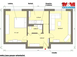 Prodej bytu 2+1, Cheb, V Zahradách, 52 m2