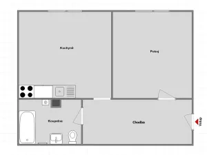 Pronájem bytu 1+1, Plzeň, Mánesova, 45 m2
