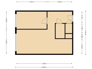 Pronájem bytu 2+kk, Zruč nad Sázavou, Na Pohoří, 43 m2