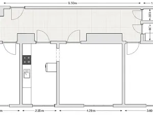 Pronájem bytu 3+1, Praha - Michle, Třeboňská, 74 m2