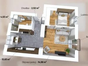 Prodej bytu 2+kk, Kladno, Petrohradská, 52 m2
