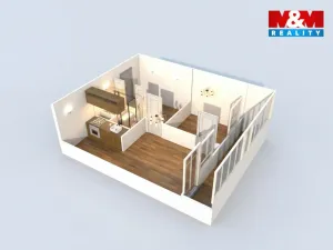 Prodej bytu 2+kk, Kladno - Kročehlavy, Jerevanská, 48 m2