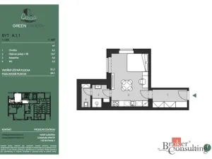 Prodej bytu 1+kk, Praha - Chodov, Klapálkova, 32 m2