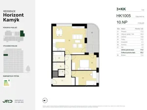 Prodej bytu 3+kk, Praha - Kamýk, Smotlachova, 77 m2
