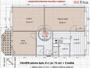 Prodej bytu 3+1, Třebíč - Horka-Domky, Čeloudova, 77 m2