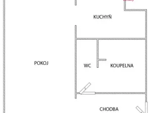 Pronájem bytu 1+kk, Kolín - Kolín III, Roháčova, 42 m2
