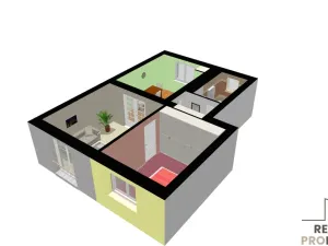 Pronájem bytu 2+1, Přerov, Jižní čtvrť I, 49 m2