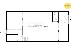 Prodej skladu, Hodonín, Brandlova, 250 m2