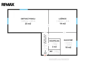 Prodej bytu 2+1, Most, Brigádnická, 54 m2