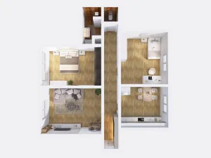 Prodej bytu 3+1, Luká, 70 m2