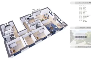 Prodej bytu 5+kk, Praha - Holyně, náměstí Pod lípou, 150 m2