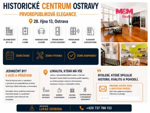 Prodej atypického bytu, Ostrava - Moravská Ostrava, 28. října, 83 m2