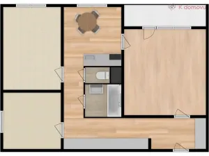 Pronájem bytu 3+1, Luhačovice, Družstevní, 63 m2