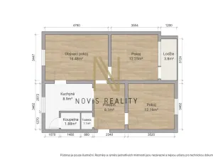 Pronájem bytu 3+1, Bor, Borská, 60 m2