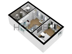Pronájem bytu 2+kk, Praha - Libeň, Turnovská, 42 m2