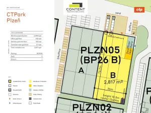 Pronájem skladu, Plzeň - Skvrňany, Folmavská, 2390 m2