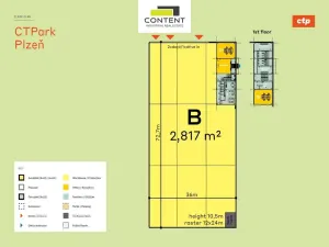 Pronájem skladu, Plzeň - Skvrňany, Folmavská, 2390 m2