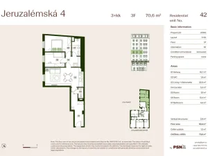 Prodej bytu 3+kk, Praha, Jeruzalémská, 67 m2