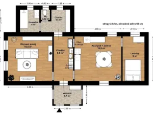 Prodej rodinného domu, Heřmaničky - Číšťovice, 77 m2